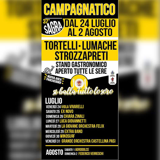 Sagra del Tortello, Strozzaprete e Lumache