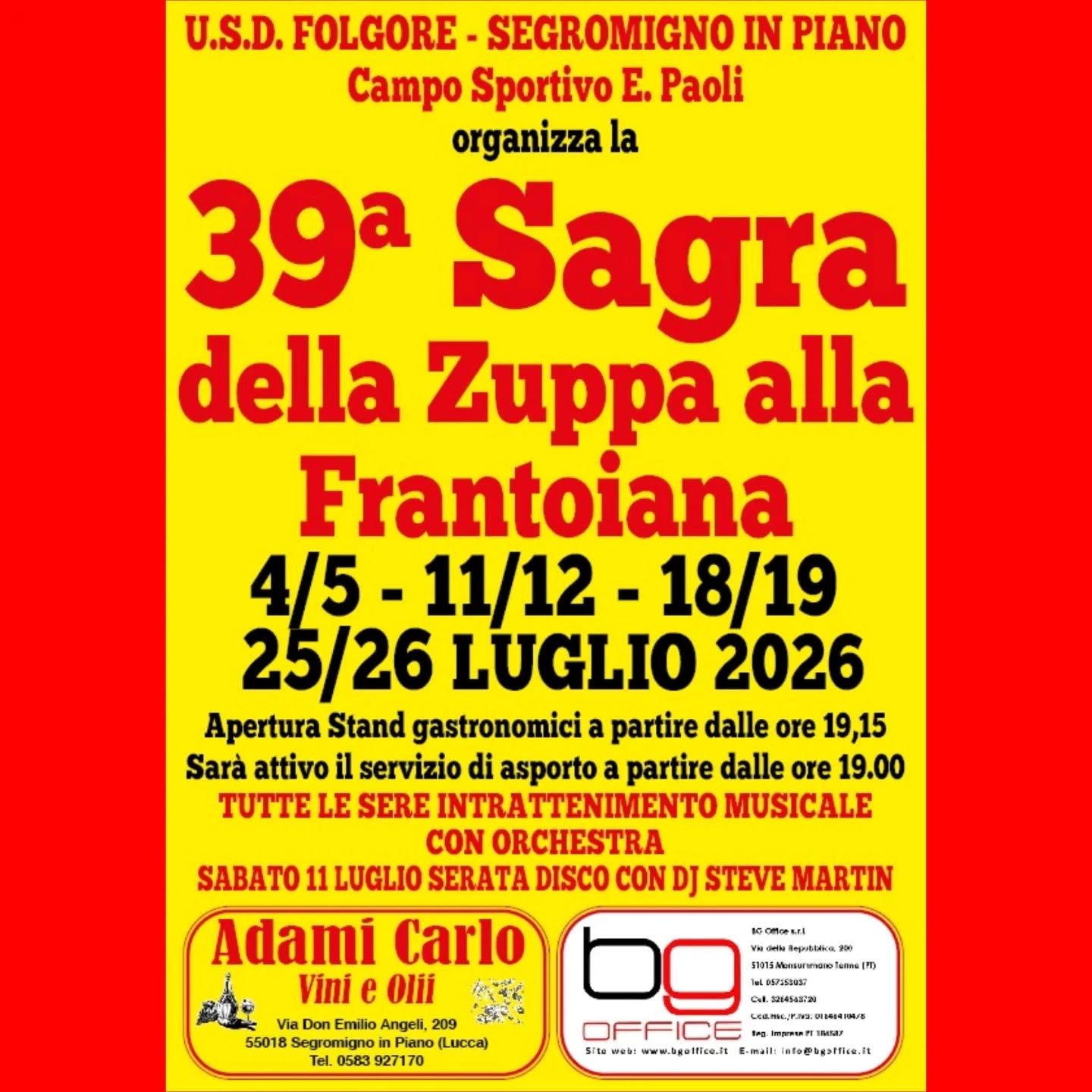 Sagra della Zuppa alla Frantoiana