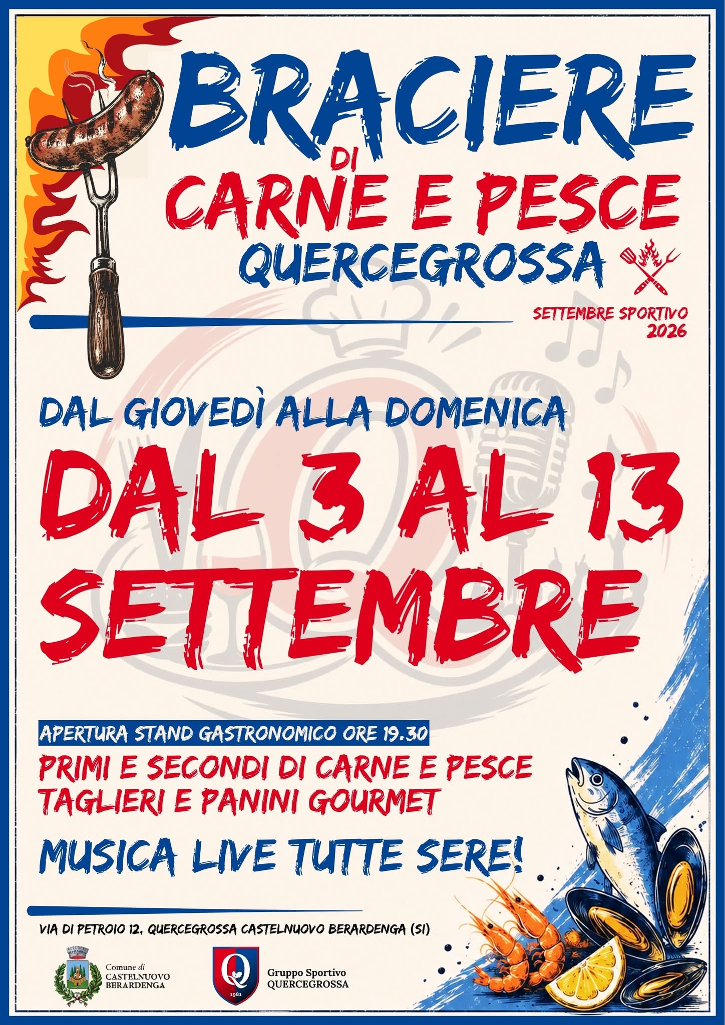 Settembre Sportivo – Braciere di carne e pesce
