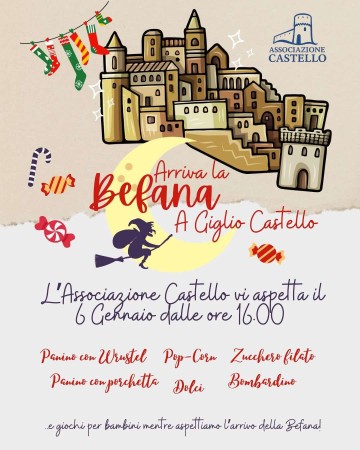 Arriva la Befana a Giglio Castello