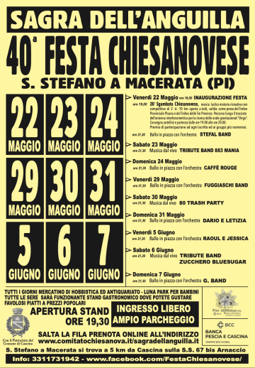Festa Chiesanovese e Sagra dell'Anguilla