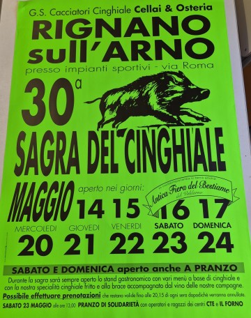 Sagra del Cinghiale — Evento a Rignano sull'Arno, Firenze