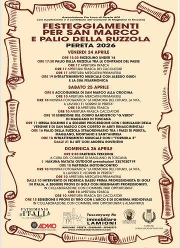 Festeggiamenti per San Marco e Palio della Ruzzola