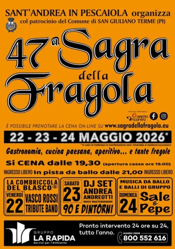 Sagra della Fragola — Evento a San Giuliano Terme, Pisa