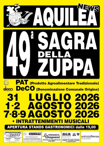 Sagra della Zuppa e Festival della musica Ballando sotto le stelle di Aquilea