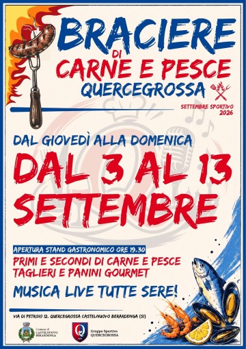 Settembre Sportivo – Braciere di carne e pesce